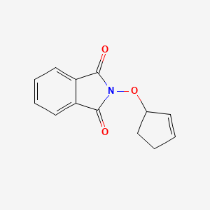 molecular formula C13H11NO3 B3386817 1H-Isoindole-1,3(2H)-dione, 2-(2-cyclopenten-1-yloxy)- CAS No. 76029-44-2