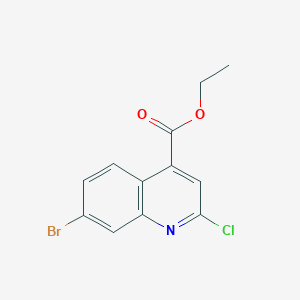 molecular formula C12H9BrClNO2 B3386837 Ethyl 7-bromo-2-chloroquinoline-4-carboxylate CAS No. 762260-65-1