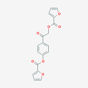 molecular formula C18H12O7 B338684 4-[2-(2-Furoyloxy)acetyl]phenyl 2-furoate 
