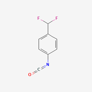 molecular formula C8H5F2NO B3386878 1-(Difluoromethyl)-4-isocyanatobenzene CAS No. 76729-40-3