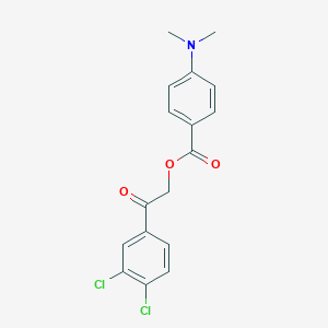 molecular formula C17H15Cl2NO3 B338688 2-(3,4-Dichlorophenyl)-2-oxoethyl 4-(dimethylamino)benzoate 