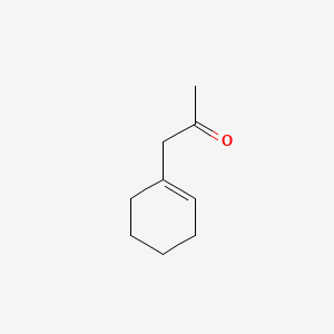 molecular formula C9H14O B3386881 2-丙酮，1-(1-环己烯-1-基)- CAS No. 768-50-3