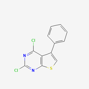 molecular formula C12H6Cl2N2S B3386891 2,4-Dichloro-5-phenylthieno[2,3-d]pyrimidine CAS No. 76872-27-0