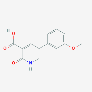 molecular formula C13H11NO4 B3386894 2-Hydroxy-5-(3-methoxyphenyl)nicotinic acid CAS No. 76876-88-5