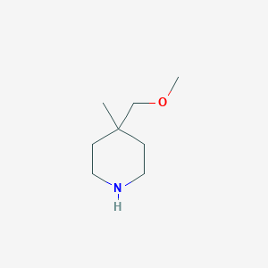 molecular formula C8H17NO B3386921 4-(Methoxymethyl)-4-methylpiperidine CAS No. 774224-63-4
