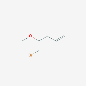 molecular formula C6H11BrO B3386949 5-Bromo-4-methoxypent-1-ene CAS No. 77920-96-8