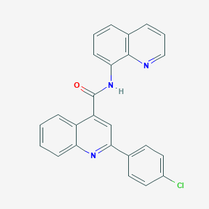 molecular formula C25H16ClN3O B338696 2-(4-chlorophenyl)-N-(8-quinolinyl)-4-quinolinecarboxamide 