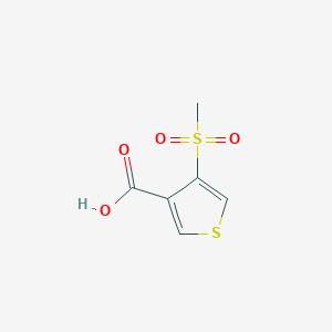 molecular formula C6H6O4S2 B3386967 3-Thiophenecarboxylic acid, 4-(methylsulfonyl)- CAS No. 78071-36-0