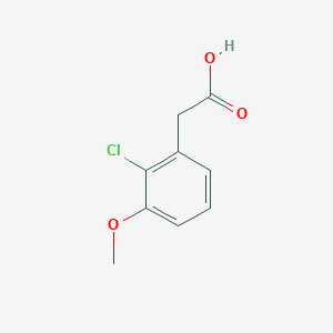 molecular formula C9H9ClO3 B3386970 2-(2-Chloro-3-methoxyphenyl)acetic acid CAS No. 78141-77-2