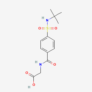 2-{[4-(Tert-butylsulfamoyl)phenyl]formamido}acetic acid