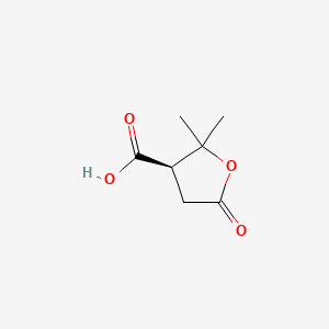 molecular formula C7H10O4 B3386989 3-Furancarboxylic acid, tetrahydro-2,2-dimethyl-5-oxo-, (3R)- CAS No. 783349-41-7