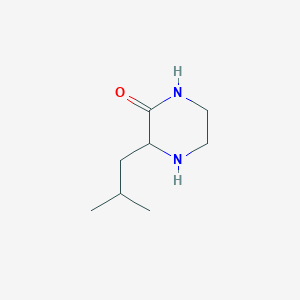 molecular formula C8H16N2O B3387024 3-(2-Methylpropyl)piperazin-2-one CAS No. 78551-30-1