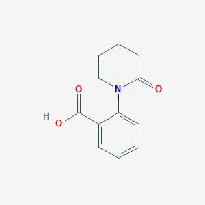 molecular formula C12H13NO3 B3387045 2-(2-Oxopiperidin-1-yl)benzoic acid CAS No. 78648-35-8