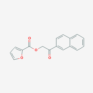 molecular formula C17H12O4 B338708 2-(2-Naphthyl)-2-oxoethyl 2-furoate 