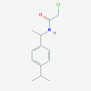 molecular formula C13H18ClNO B3387132 2-chloro-N-{1-[4-(propan-2-yl)phenyl]ethyl}acetamide CAS No. 790272-31-0