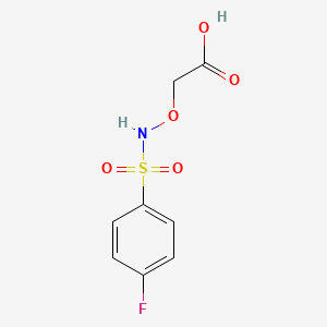 2-(4-Fluorobenzenesulfonamidooxy)acetic acid