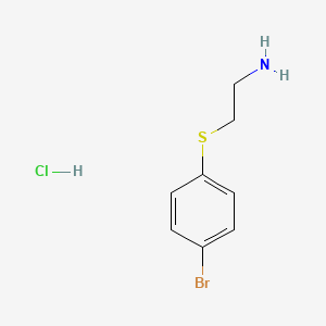molecular formula C8H11BrClNS B3387158 2-[(4-Bromophenyl)thio]ethanamine hydrochloride CAS No. 79270-75-0