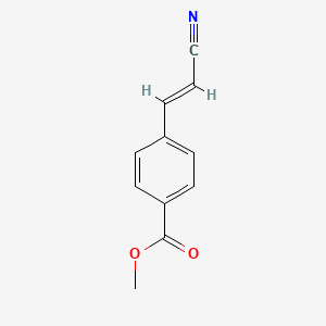 molecular formula C11H9NO2 B3387196 Methyl 4-(2-cyanoeth-1-en-1-yl)benzoate CAS No. 79430-99-2