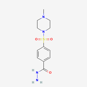 molecular formula C12H18N4O3S B3387207 4-[(4-Methylpiperazin-1-yl)sulfonyl]benzohydrazide CAS No. 794554-69-1