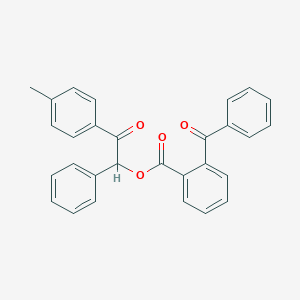 molecular formula C29H22O4 B338723 2-(4-Methylphenyl)-2-oxo-1-phenylethyl 2-benzoylbenzoate 