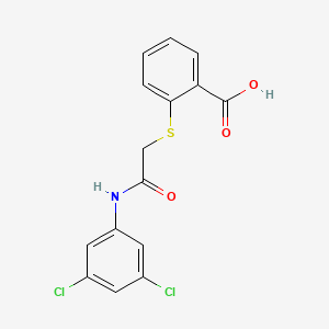2-({[(3,5-Dichlorophenyl)carbamoyl]methyl}sulfanyl)benzoic acid
