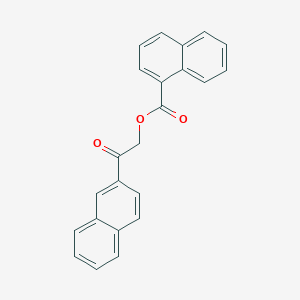molecular formula C23H16O3 B338726 2-(2-Naphthyl)-2-oxoethyl 1-naphthoate 