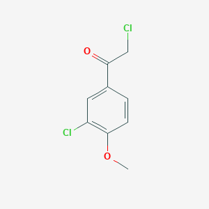 molecular formula C9H8Cl2O2 B3387266 2-Chloro-1-(3-chloro-4-methoxyphenyl)ethanone CAS No. 79881-25-7