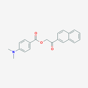 molecular formula C21H19NO3 B338727 2-(2-Naphthyl)-2-oxoethyl 4-(dimethylamino)benzoate 