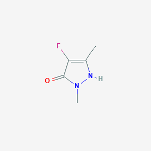 molecular formula C5H7FN2O B3387288 4-氟-1,3-二甲基-1H-吡唑-5-醇 CAS No. 80171-20-6