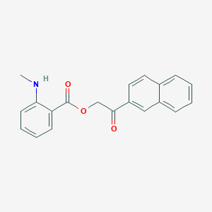 molecular formula C20H17NO3 B338729 2-(2-Naphthyl)-2-oxoethyl 2-(methylamino)benzoate 