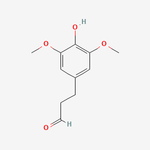 molecular formula C11H14O4 B3387297 3-(4-Hydroxy-3,5-dimethoxyphenyl)propanal CAS No. 80638-49-9