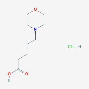 molecular formula C9H18ClNO3 B3387302 5-(Morpholin-4-yl)pentanoic acid hydrochloride CAS No. 80667-39-6