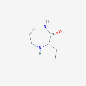 molecular formula C7H14N2O B3387310 3-Ethyl-1,4-diazepan-2-one CAS No. 808737-30-6