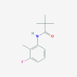 molecular formula C12H16FNO B3387341 N-(3-fluoro-2-methylphenyl)-2,2-dimethylpropanamide CAS No. 811810-61-4