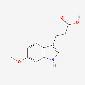 molecular formula C12H13NO3 B3387353 3-(6-Methoxy-3-indolyl)propanoic Acid CAS No. 81250-93-3