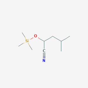 molecular formula C9H19NOSi B3387372 4-Methyl-2-(trimethylsiloxy)pentanenitrile CAS No. 81758-24-9