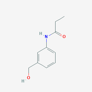 molecular formula C10H13NO2 B3387375 N-[3-(羟甲基)苯基]丙酰胺 CAS No. 81863-39-0