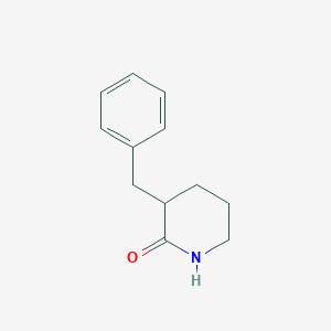 molecular formula C12H15NO B3387386 3-苄基哌啶-2-酮 CAS No. 81976-72-9