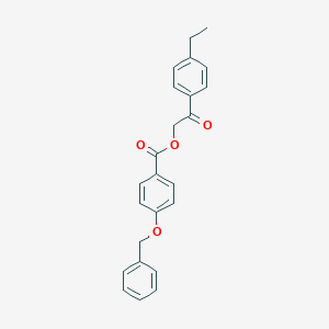 2-(4-Ethylphenyl)-2-oxoethyl 4-(benzyloxy)benzoate