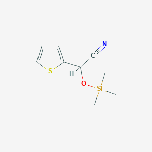 molecular formula C9H13NOSSi B3387395 2-(噻吩-2-基)-2-[(三甲基甲硅烷基)氧基]乙腈 CAS No. 82069-26-9