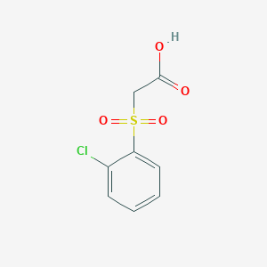 molecular formula C8H7ClO4S B3387399 2-(2-Chlorobenzenesulfonyl)acetic acid CAS No. 82224-89-3