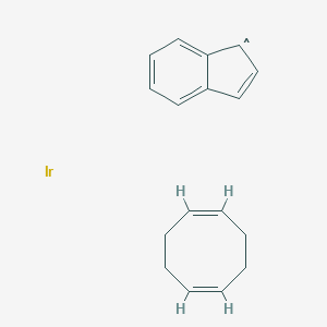 molecular formula C17H19Ir B033874 (1,5-Cyclooctadiene)-eta5-indenyl)iridium(I) CAS No. 102525-11-1