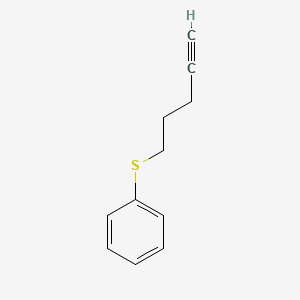 molecular formula C11H12S B3387404 Benzene, (4-pentynylthio)- CAS No. 82239-64-3