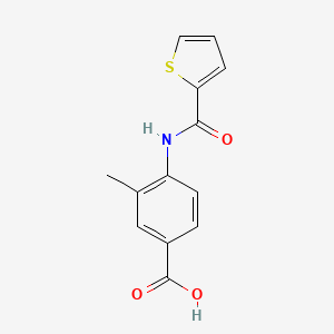 molecular formula C13H11NO3S B3387434 3-Methyl-4-(thiophene-2-amido)benzoic acid CAS No. 827002-04-0