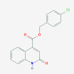 molecular formula C17H12ClNO3 B338750 4-Chlorobenzyl 2-hydroxy-4-quinolinecarboxylate 
