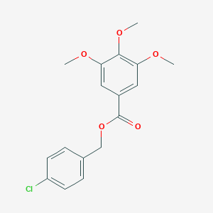 molecular formula C17H17ClO5 B338752 4-Chlorobenzyl 3,4,5-trimethoxybenzoate 