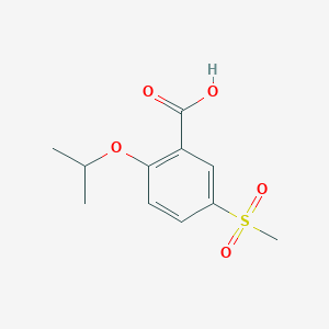 molecular formula C11H14O5S B3387559 2-Isopropoxy-5-methylsulfonylbenzoic acid CAS No. 845616-02-6