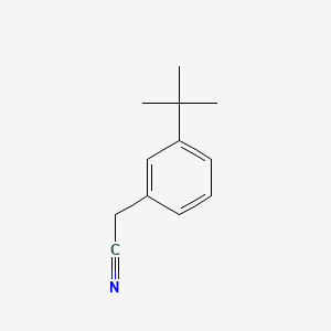 molecular formula C12H15N B3387560 (3-tert-Butylphenyl)acetonitrile CAS No. 84603-14-5