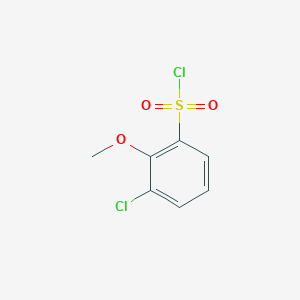 molecular formula C7H6Cl2O3S B3387588 3-Chloro-2-methoxybenzenesulfonyl chloride CAS No. 847652-81-7