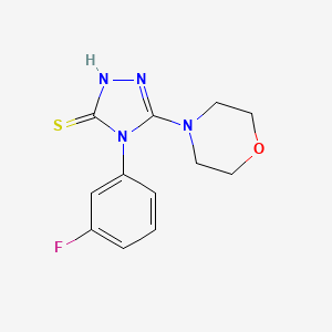 molecular formula C12H13FN4OS B3387590 4-(3-fluorophenyl)-5-(morpholin-4-yl)-4H-1,2,4-triazole-3-thiol CAS No. 847744-12-1